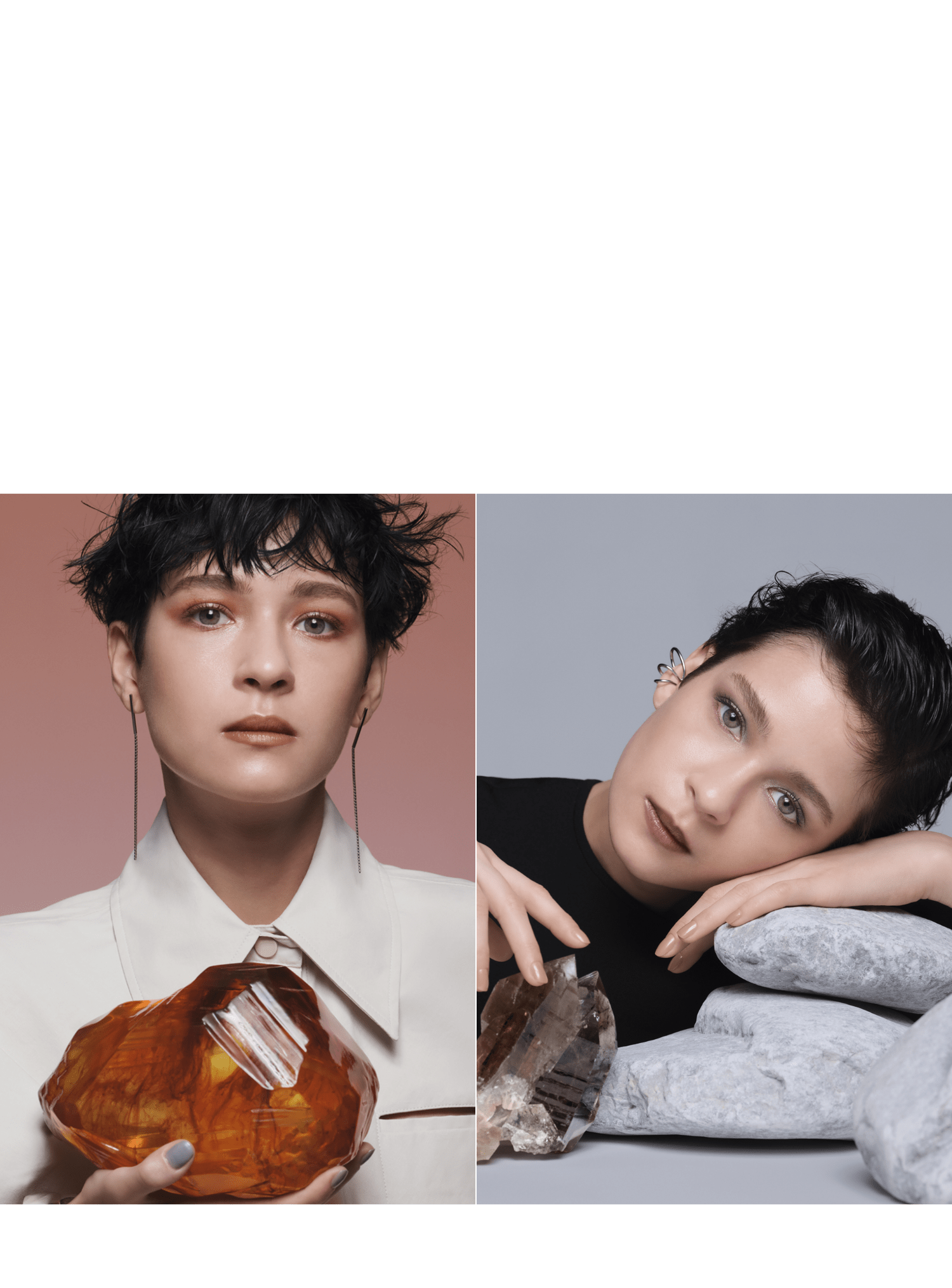 SEPTEMBER 2022 No.2 Fragment of the Earth Mandarin Garnet Smoky Quartz