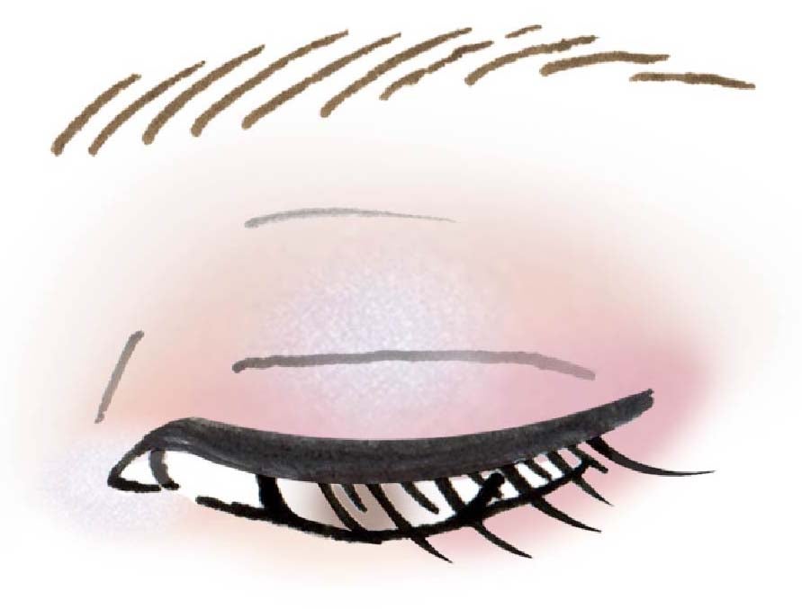 メイクアップをイメージしたイラスト