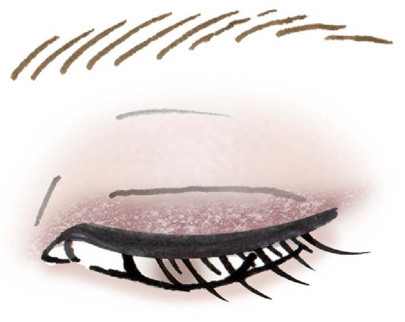 メイクアップをイメージしたイラスト