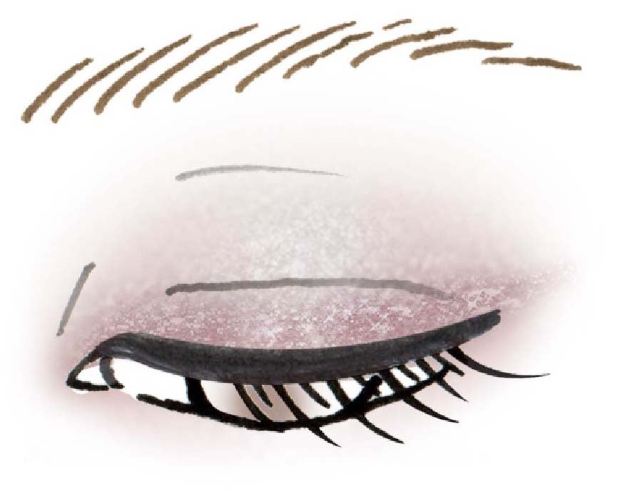 メイクアップをイメージしたイラスト